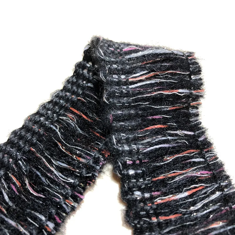 Colorful wool tassel fringes lace trims with gold and silver silk ethnic style tape curtain skirt clothing accessories