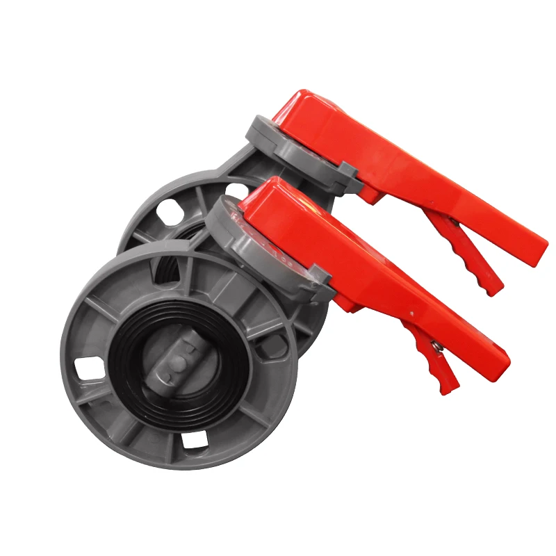 China Hot Sale with Good Price 2 inch Butterfly Valve PVC for Industrial Pressure  Plastic pipe fitting Ball 2 3 4  6inch