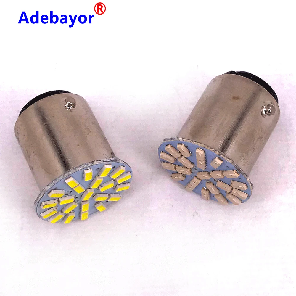 1157 12V Led Stop Parking Tail Light BAY15D P21/4w 1206  22Smd Car Auto Brake Lamp Bulb Led Brake Lights