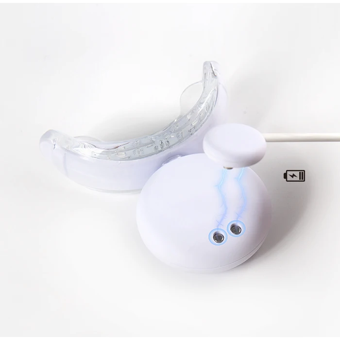 Best quality rechargeable home 32pcs blue and red led whiten tooth accelerator teeth whitening light