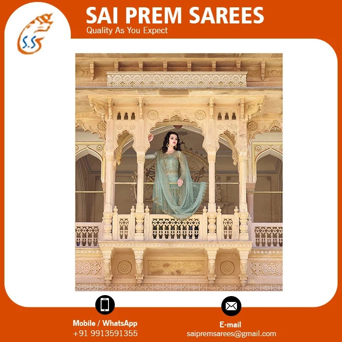 Women Wedding Embroidered Net Fabric Dress Supplier