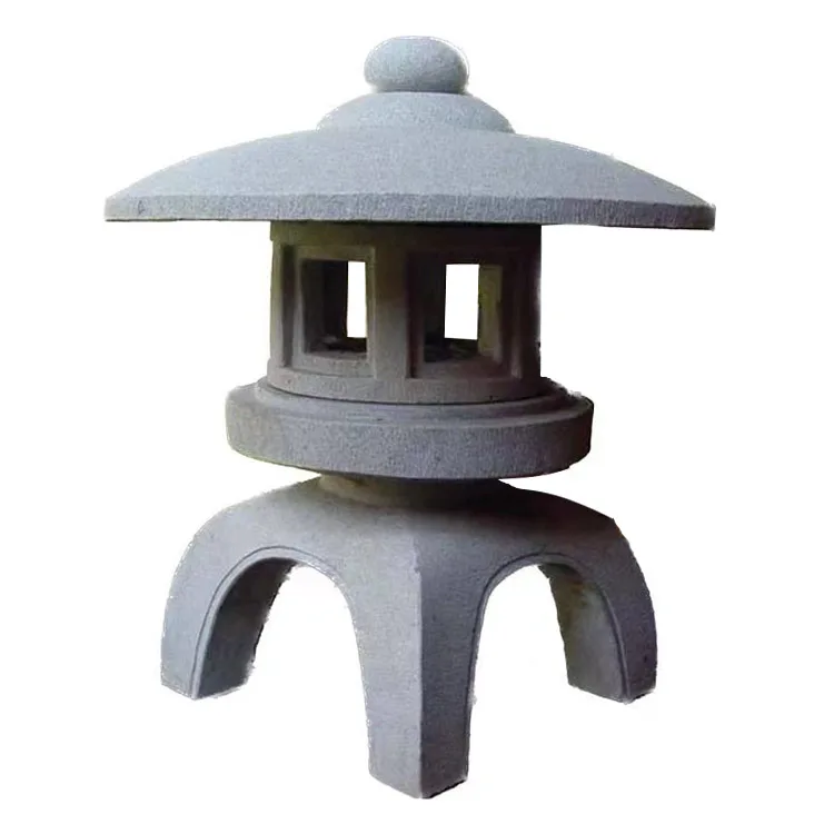 Japanese Style Customized Outdoor Garden Granite Stone Sculpture KODAI MARU YUKIMI Lanterns Pagoda Carvings