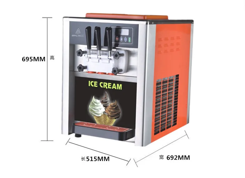 SINOPES Small Industry Commercial Mini Table Top Gelato Pakistan Home Soft Ice Cream Make Maker Machine Price