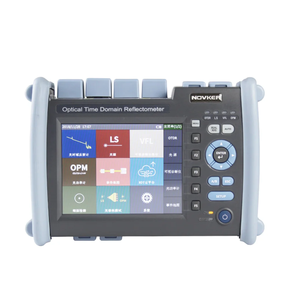 NOVKER NK6000 1310/1550/1625nm 38/35/35dB Multifunction Optic Fiber 1625 PON OTDR Tester With VFL OPM Light Source