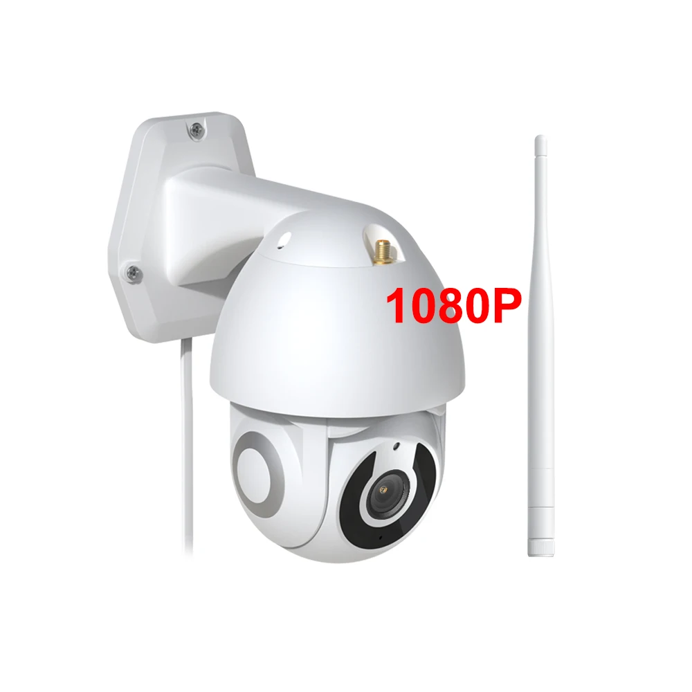 Умная Wi-Fi купольная камера tuya, наружная камера PTZ 360 с панорамированием и наклоном, совместима с Amazon Echo и Google Home
