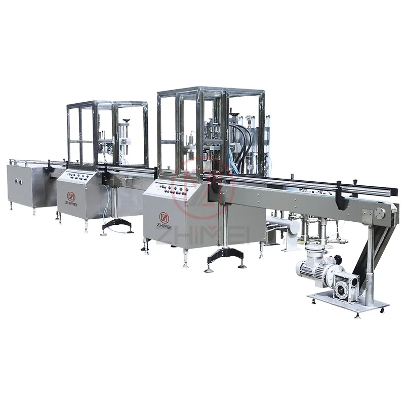 Factory aerosol products filling sealing machine for air freshener LPG propane butane gas cartridge