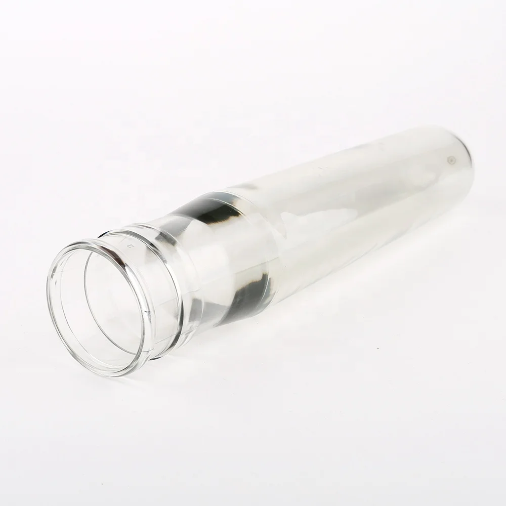 Manufacturer  transparent snap neck plastic water PET bottle or preform