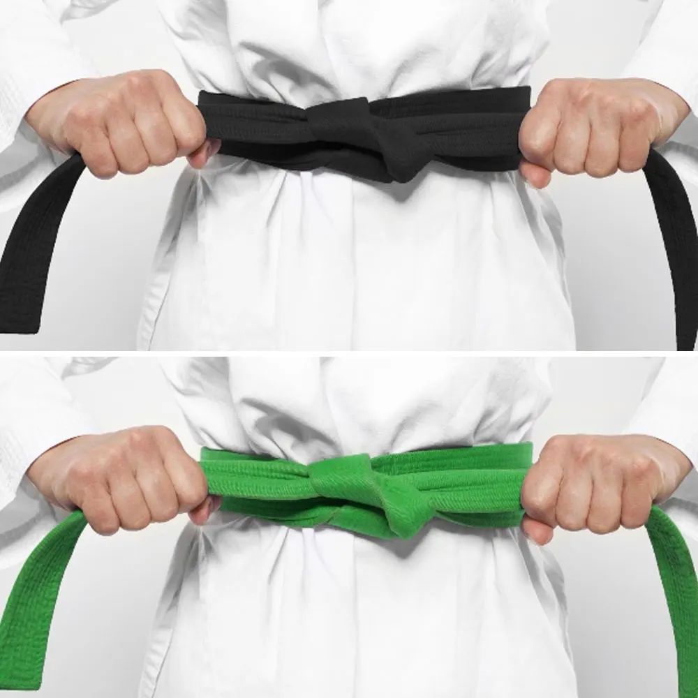 High Quality Martial Arts Color Belt Customize Taekwondo Karate Belts Bjj Belts with Embroidery 300CM