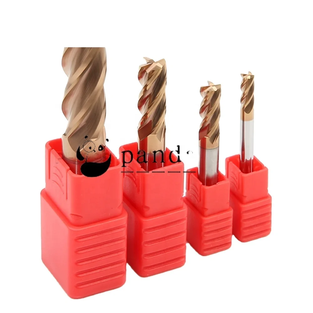 Professional Custom Carbide Milling Cutter 50mm 2mm 4 Flute Endmill Cnc Tool D4 3mm Flat End Mill Fraise Carbure