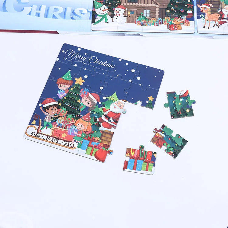 Christmas gift fridge magnet  magnetic jigsaw puzzle new design refrigerator magnetic supplier Educational toys and games