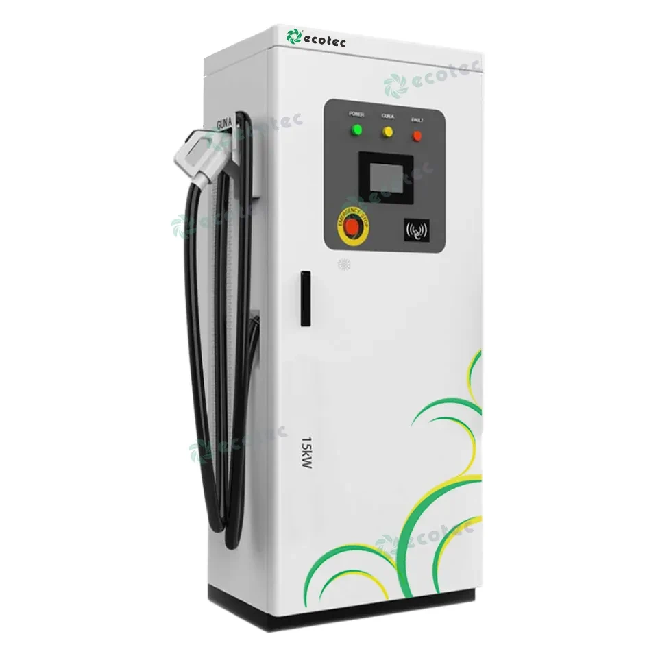 Ecotec DC EV зарядное устройство GB/T CCS2 CHAdeMo с одинарным/двойным соплом 15 кВт/20 кВт/30 кВт/60 кВт/120 кВт