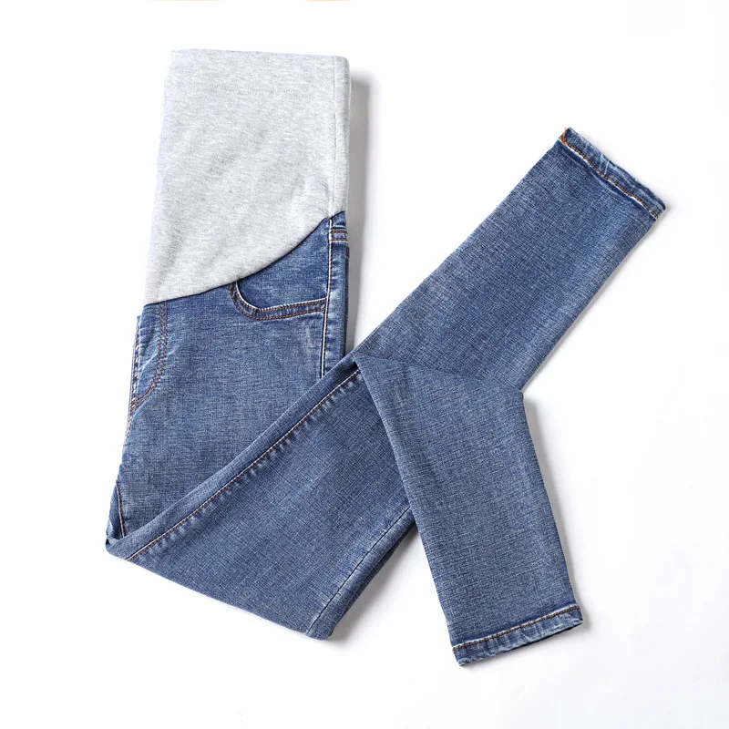 Brand quality comfortable soft denim cotton/Stretch fitness cheapest maternity pants Maternity jeans