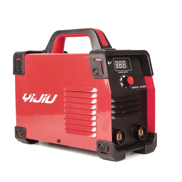 YIJIU двойное напряжение 200A MMA-200D IGBT 110/220 В ручной дуговой сварочный аппарат портативный