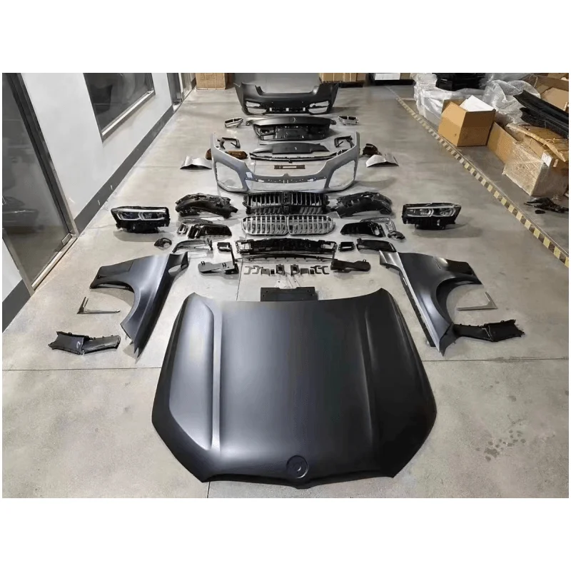 FOR BMW 7 Series old model revamped new 2009-2018 F02 revamped G12 body kit, LED laser headlights, through taillight