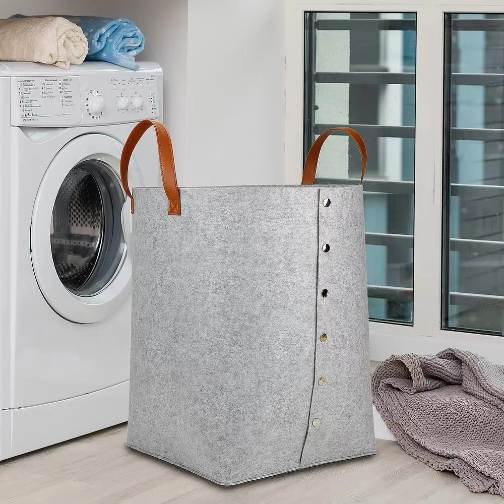 Контейнер для хранения одежды в Корейском стиле по заводской цене войлочная корзина белья