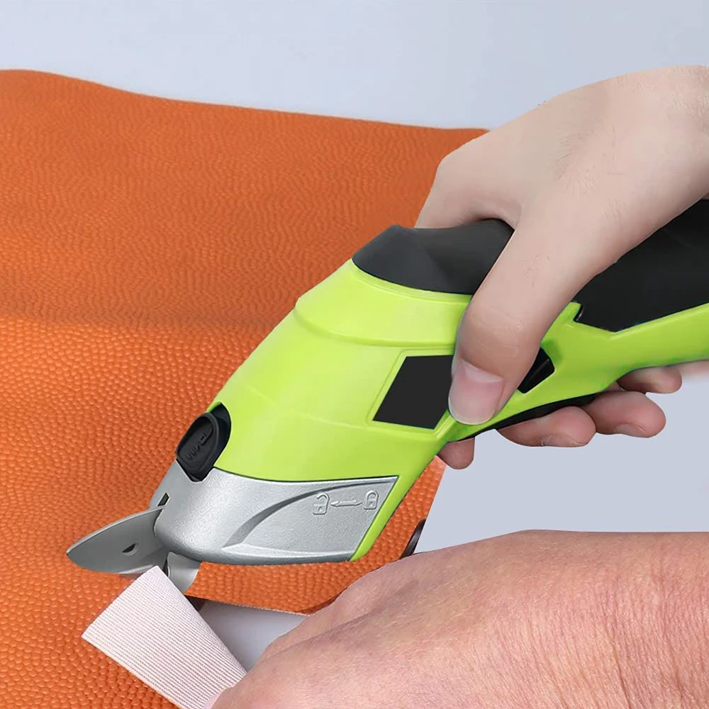 Rechargeable   Electric Scissors Wireless Battery Cutter  Cloth Carpet  PVC Leather Cutting Tools