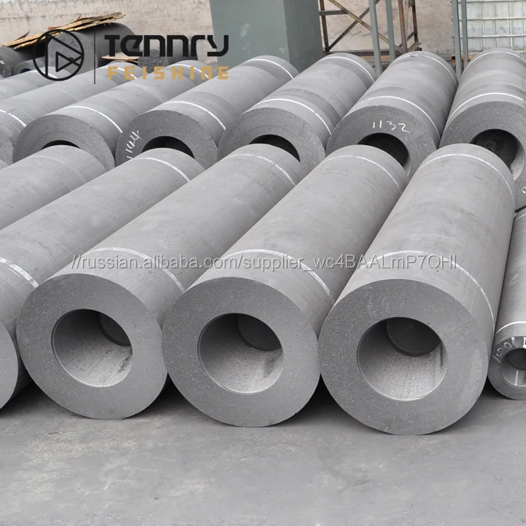 Графитированный электрод малого диаметра с низким содержанием золы для плавки