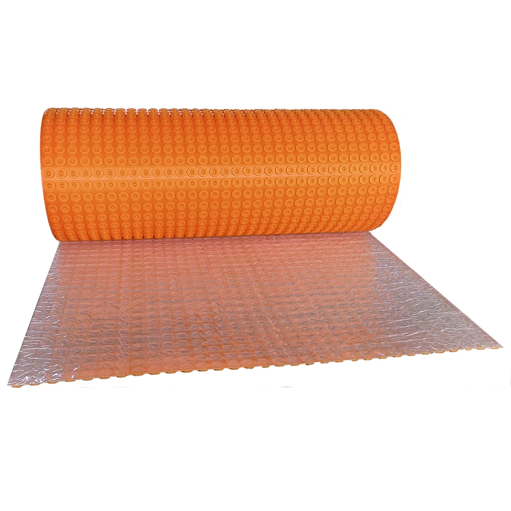 215 sqft Self-Adhesive Electric Underfloor Heating System with Radiant Floor Heating Mat Ditra Uncoupling Mat - 20m/roll