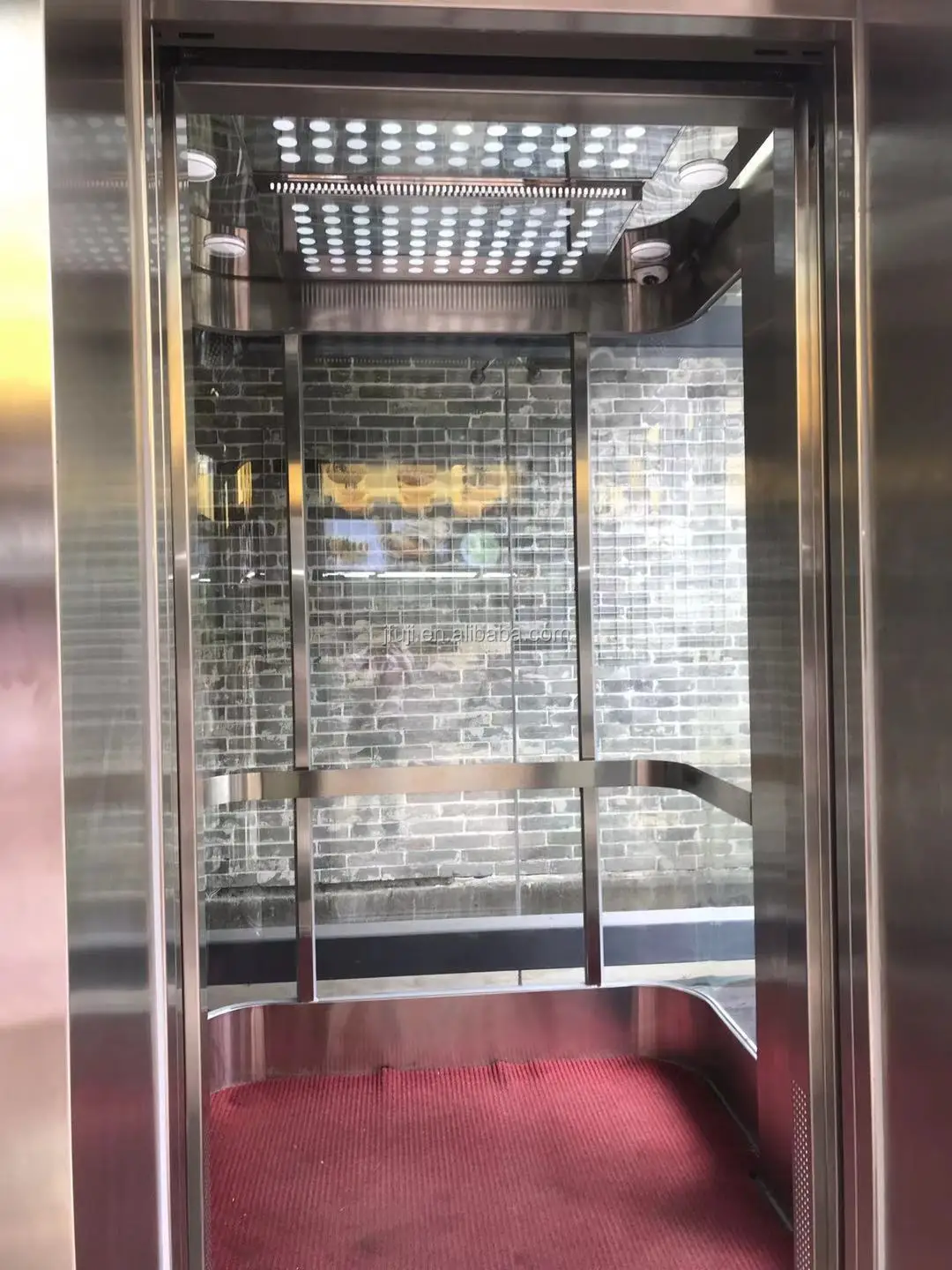 Fuji Sightseeing Elevator Modernization Glass Lift Low Price Residential Panoramic Elevator