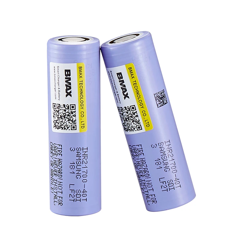 4000mAh INR21700-40T Rechargeable 18650 3.6V Lithium ion Cell Cylindrical Long Cycle Life High Capacity li-ion battery 3.7v