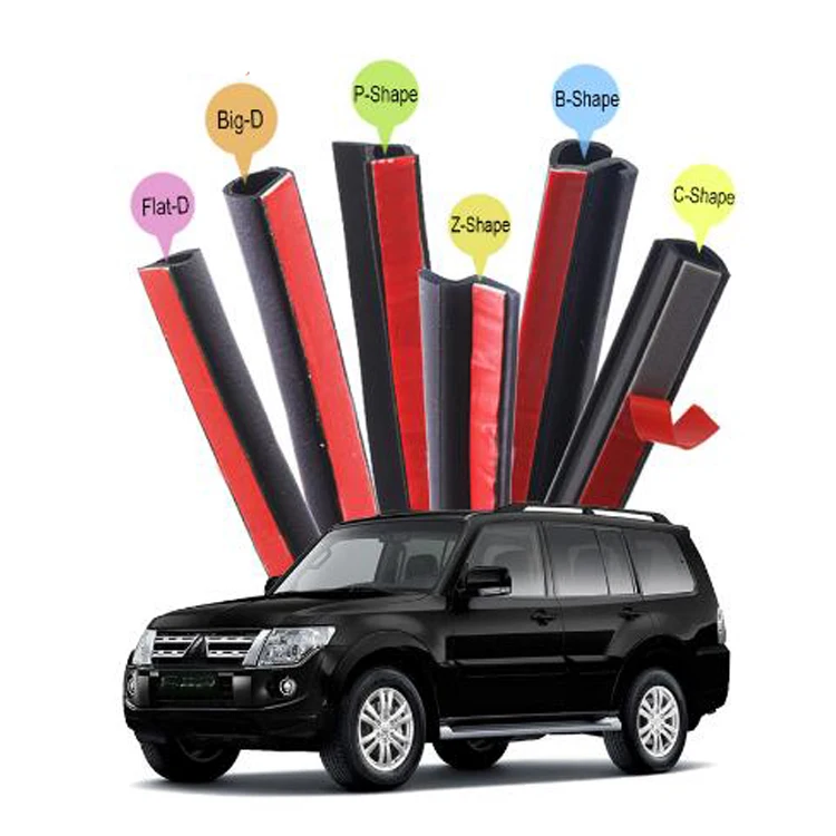 Sound Insulation Rubber Weatherstrip Seal Edge Trim For Mitsubishi Pajero Space ASX