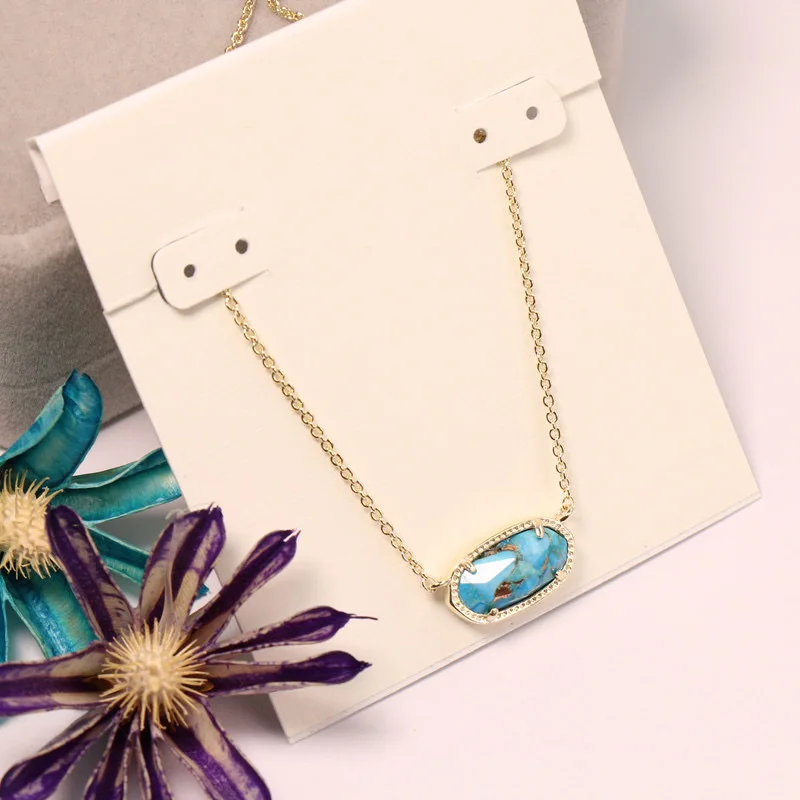 Turquoise Necklace Gemstone Natural Amazing Wholesale price Jewelry Women Necklace Abalone Sparkly Stone Necklace