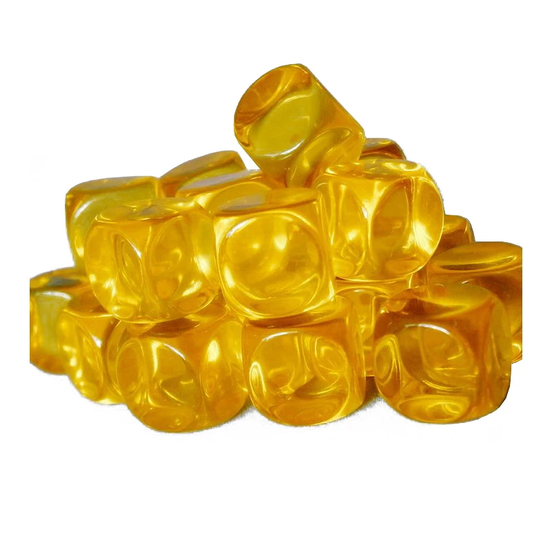
Custom Transparent Blank D6 Dice 