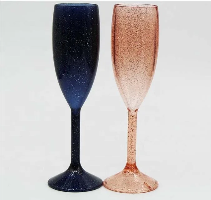 Professional made 180ml PS glasses PP wine Acrylic Champagne Cup for wholesales
