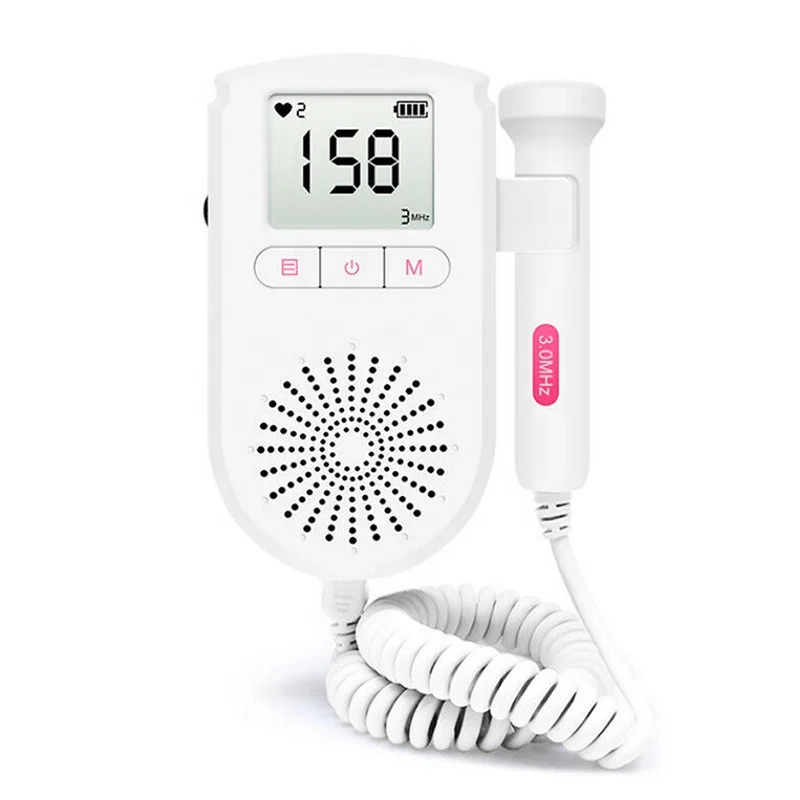 Medical Ultrasound Instruments Portable Monitors Hospital Fetal Doppler Monitor Baby Heartbeat Monitor