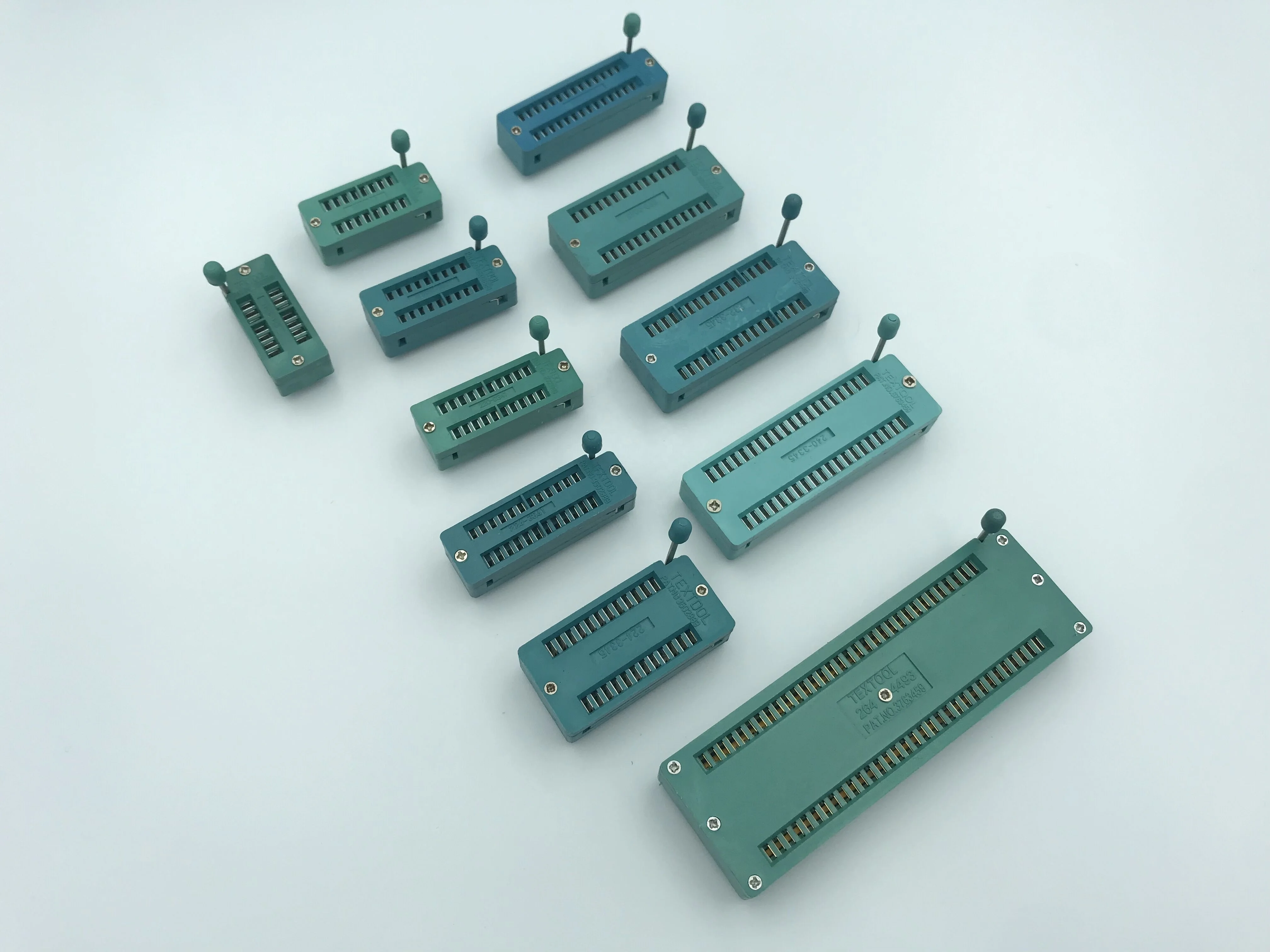 zif socket connector pitch2.54mm ic test socket connector