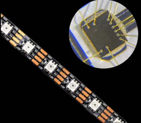 High efficacy Outdoor 12V RGB bendable waterproof Flexible RT1809 60pcs LED strips led strip light rgb