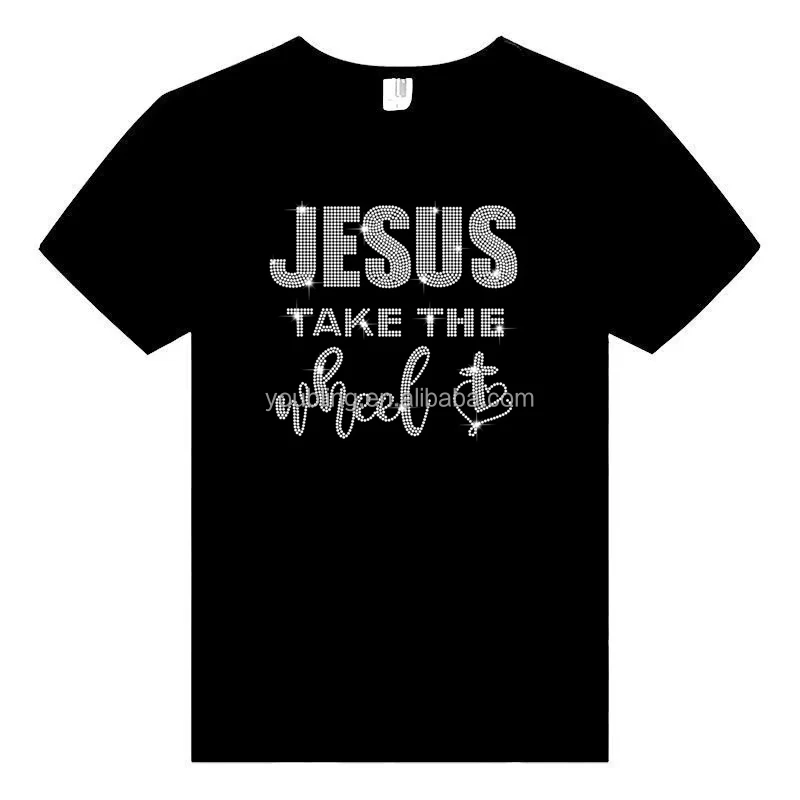 88 Patterns Custom Jesus Christ Base Sprayed Faith Religious Christian Rhinestone Transfer Designs Iron on God Bling Motif Patch