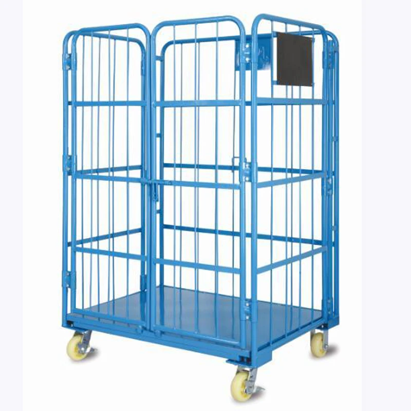 
Metal Nestable High Quality Zinc Hot Sale Industry Wire Mesh Roll container 