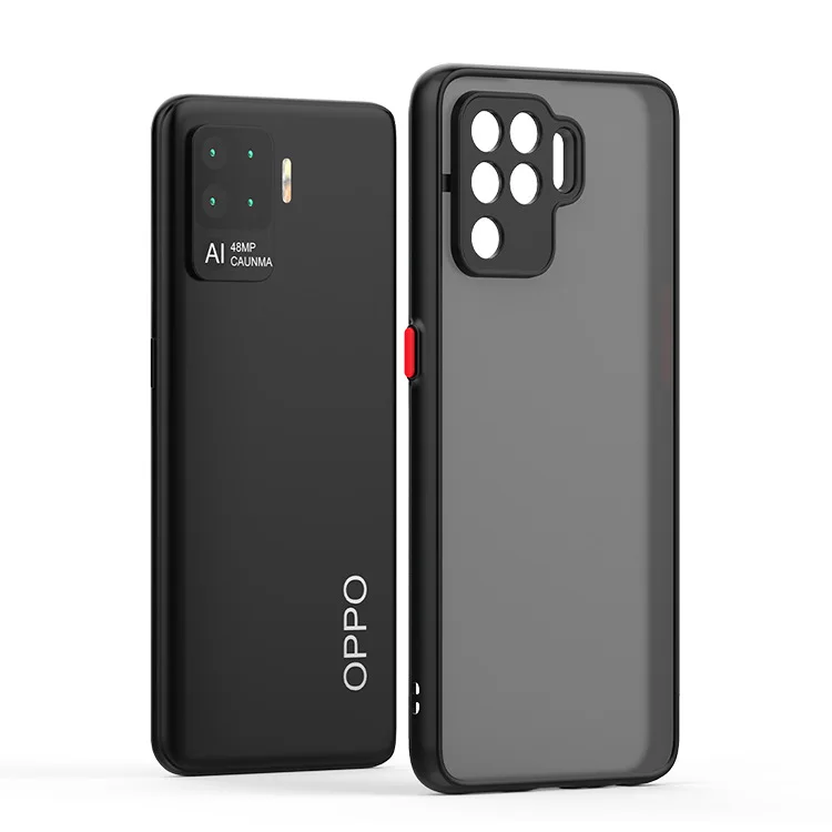 Factory Price TPU+PC Shockproof Translucent Smoke Phone Case For Oppo Realme 8 8 Pro A95 5G
