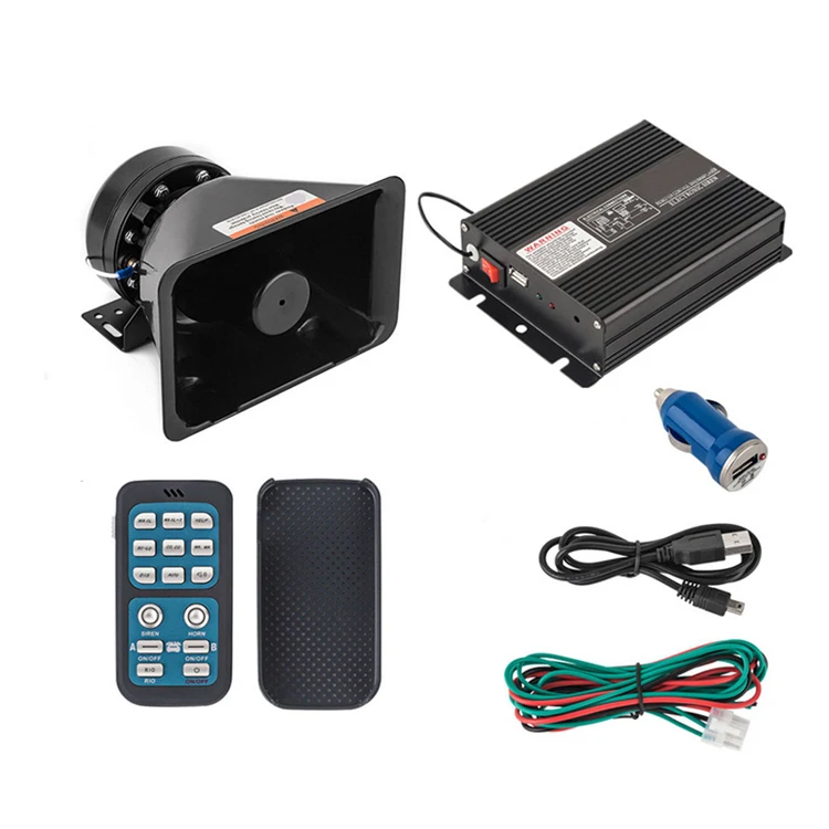 Starway PA alarm wireless remote 100W Full amplifier speaker siren for  Emengency vehicles