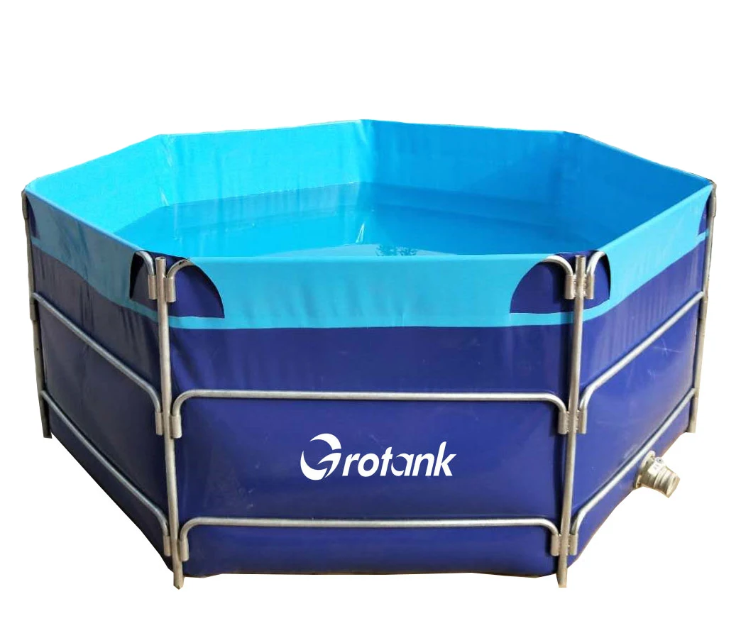 
14000L Factory price PVC flexible water tank/fish farming tank 