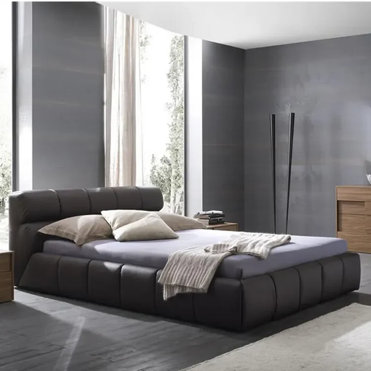 KEHUI bed with storage underneath function white upholstered full tv wood modern double king size queen single bed with storage