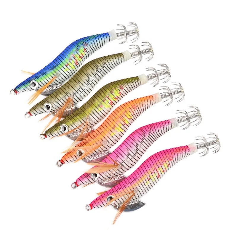 New Style Fishing Lure Luminous Yamashit Squid Jigs With Fishhook 5 Colors Lure For Artificial Shrimp