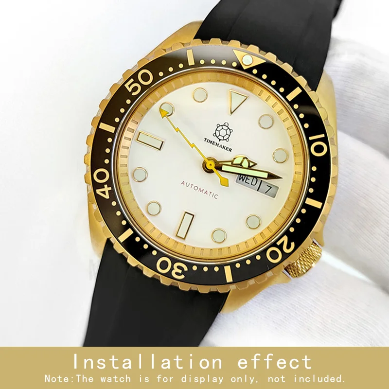 Brushed Watch Case With Ceramic Bezel Insert Stainless Steel Case Sapphire Glass For SEIKO SKX007 009  20ATM  Diving Watch Parts