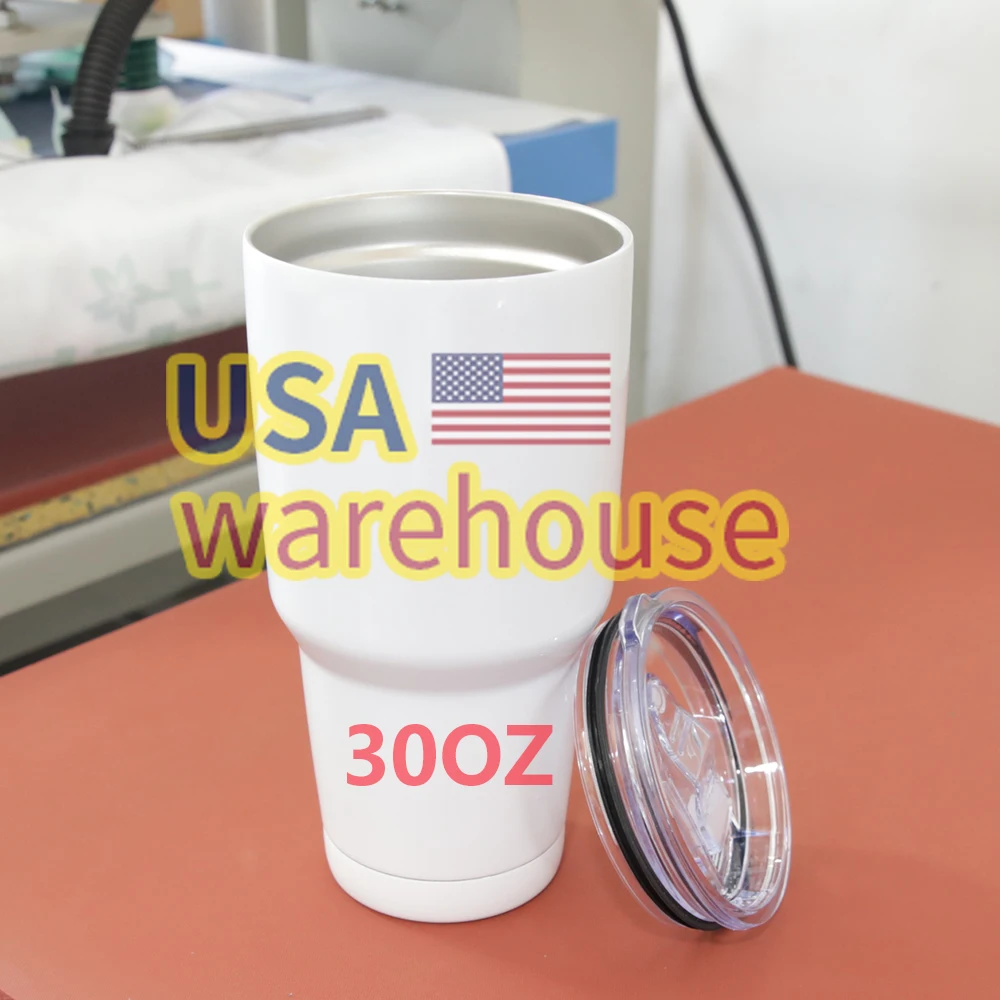 30oz sublimation tumblers Blank us warehouse wholesale stainless steel skinny straight sublimation tumbler 30 oz