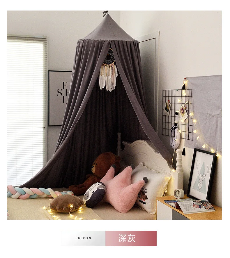  European Style Solid Hanging Fluorescent Stars Glow in Dark for Baby Kids Girls Dome Bed Canopy Double Mosquito