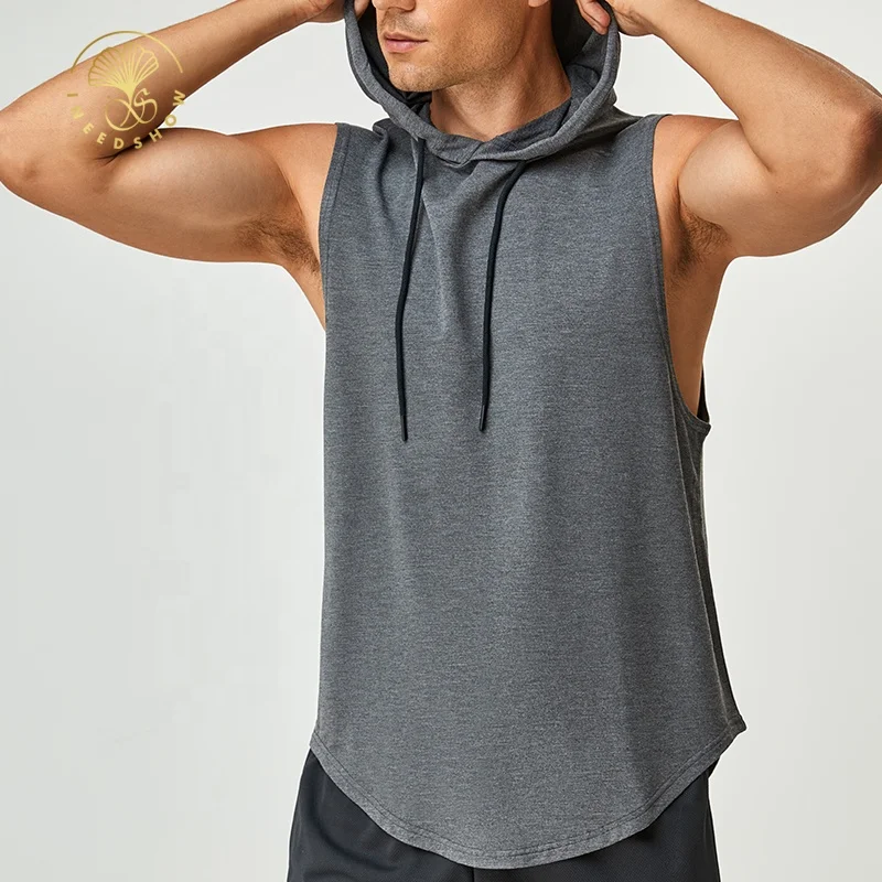 Mens Fitness Clothing Gym Apparel Vest T Shirt Sleeveless Hoodies Men