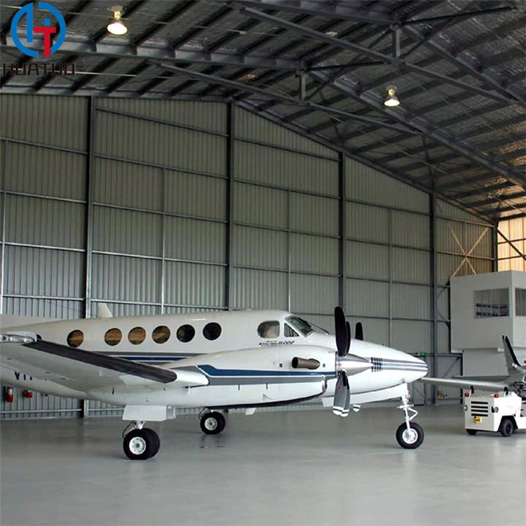 Apartment Prefab Steel Structure Insulated Storage Building Warehouse  Airport Hangar