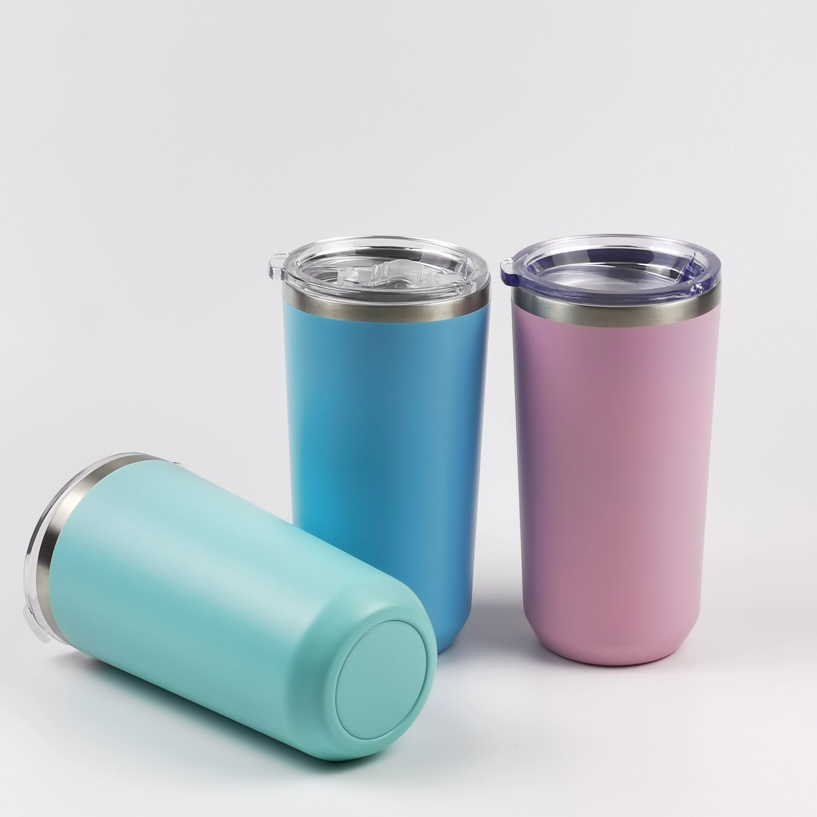 2020 New 12oz 17oz Double wall 304 stainless steel tumbler with LID coffee cup water bottles