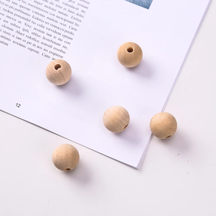 Free Sample Baby Teether Wooden Beads / Loose Wood Teething Beads