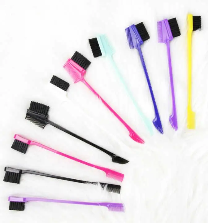 Women Hair Styling Tools Eyebrow Brush Edge Control Brush With Custom Logo Packaging
