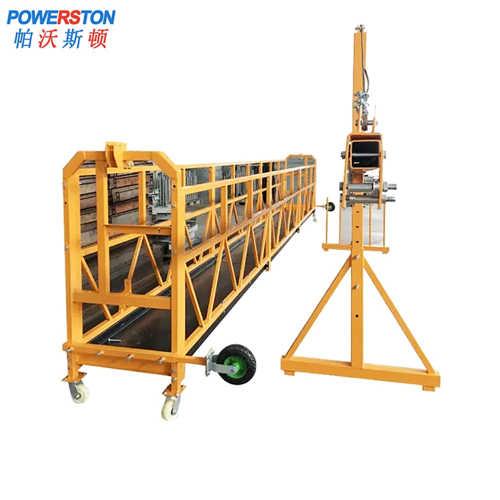 Building Decoration Usage 100m Lifting Height Motor Cradle Hoisting Suspended Platform