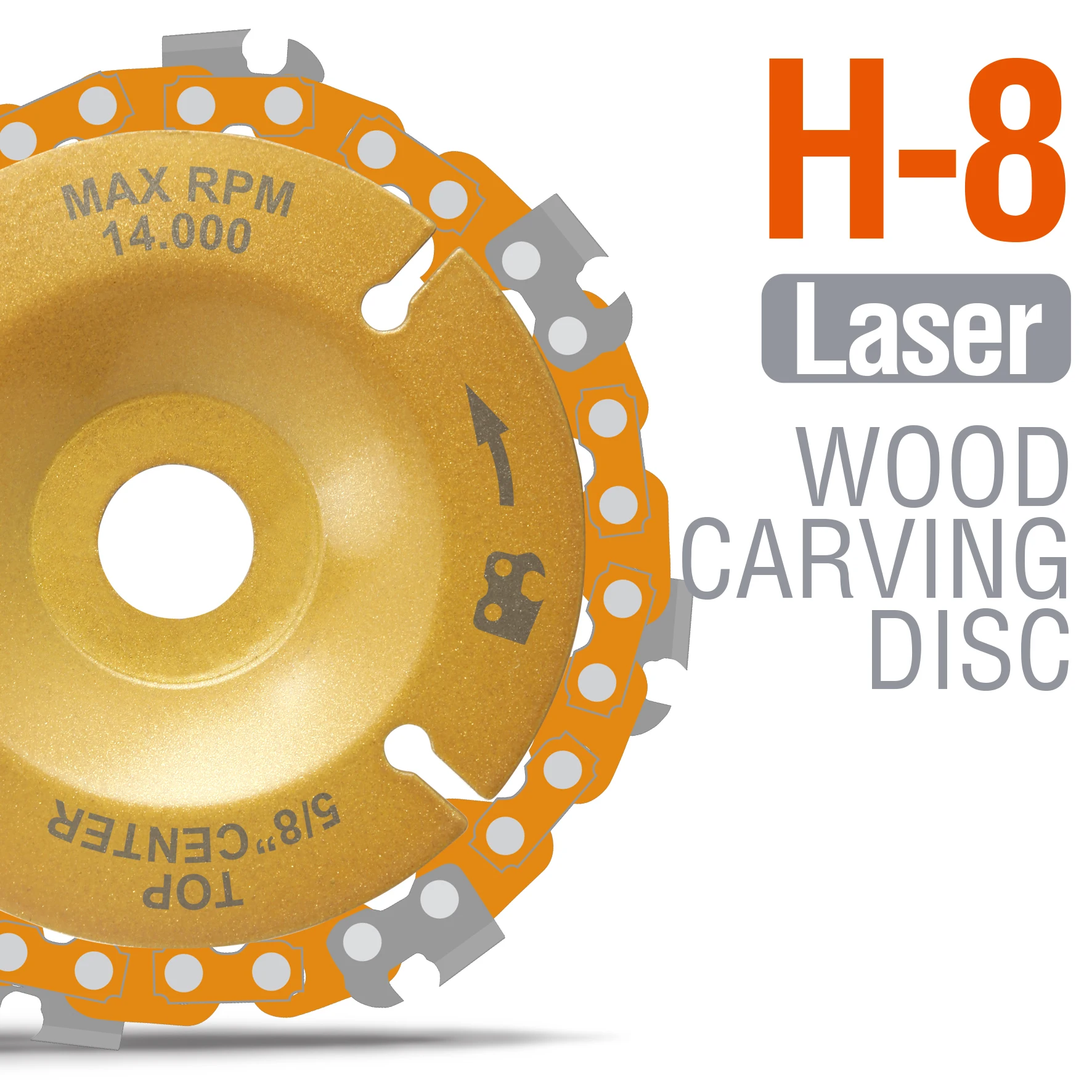 4 Inch 100mm Steel Electroplate 65Mn Wood Cutting Chain Grinding Carving Disc for Carpenter Woodworking