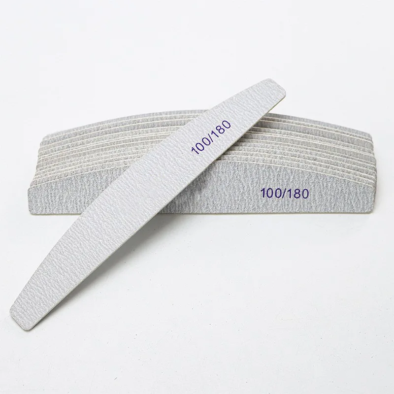 Customized Logo Wholesale Durable Bulk Nail File Double Side Grey 80/100/120/150/180/240/320 Grit Zebra Nail Files