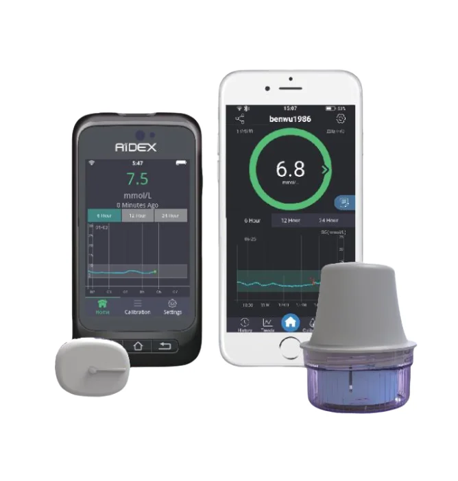 cholesterol uric acid blood glucose meter glucometer kit cgm continuous glucose monitoring Sensor